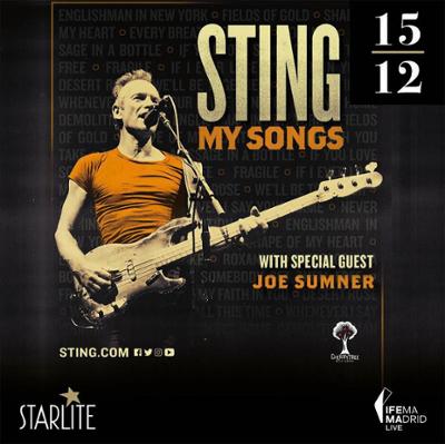 Cartel del concierto de Sting en IFEMA MADRID