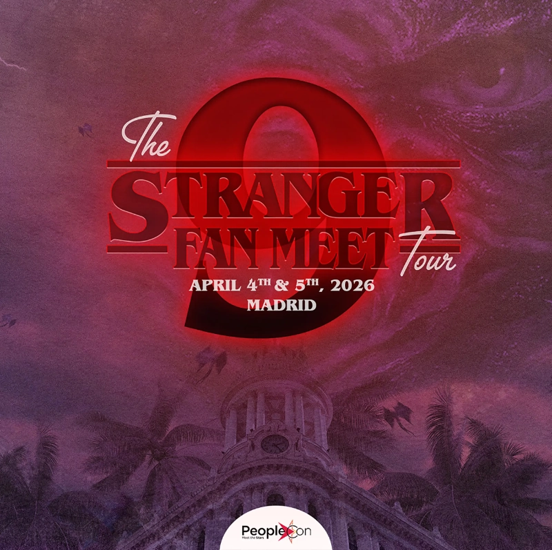 Poster with purple background featuring VECNA's eyes and the Stranger Things logo