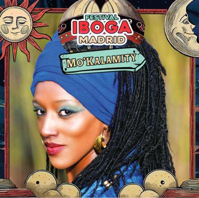 cartel de mokalamity para el Iboga Festival