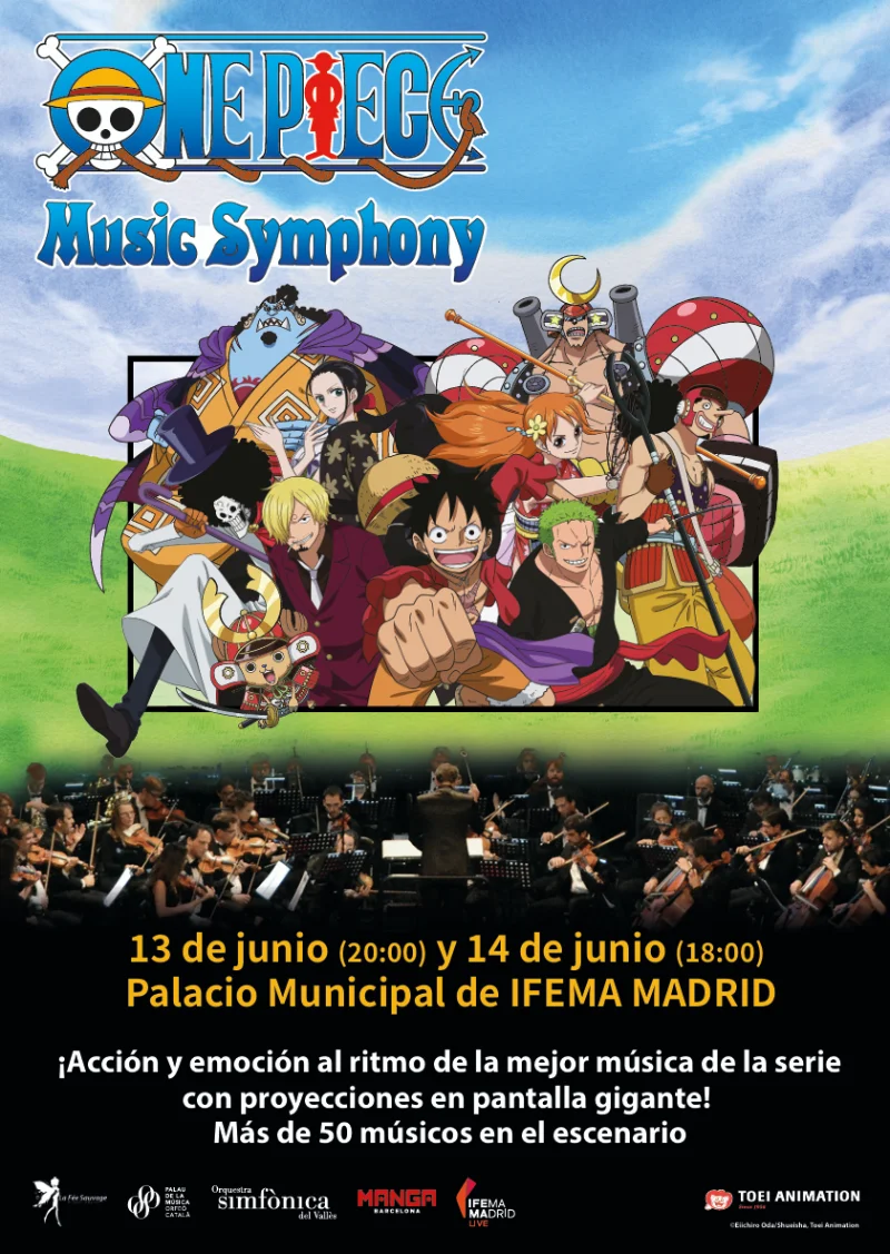 Cartel de One Piece Live con el poster de la película
