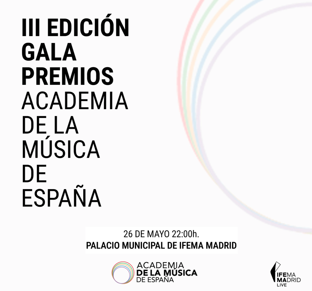 Cartel de los Premios de la Academia de la Música de España