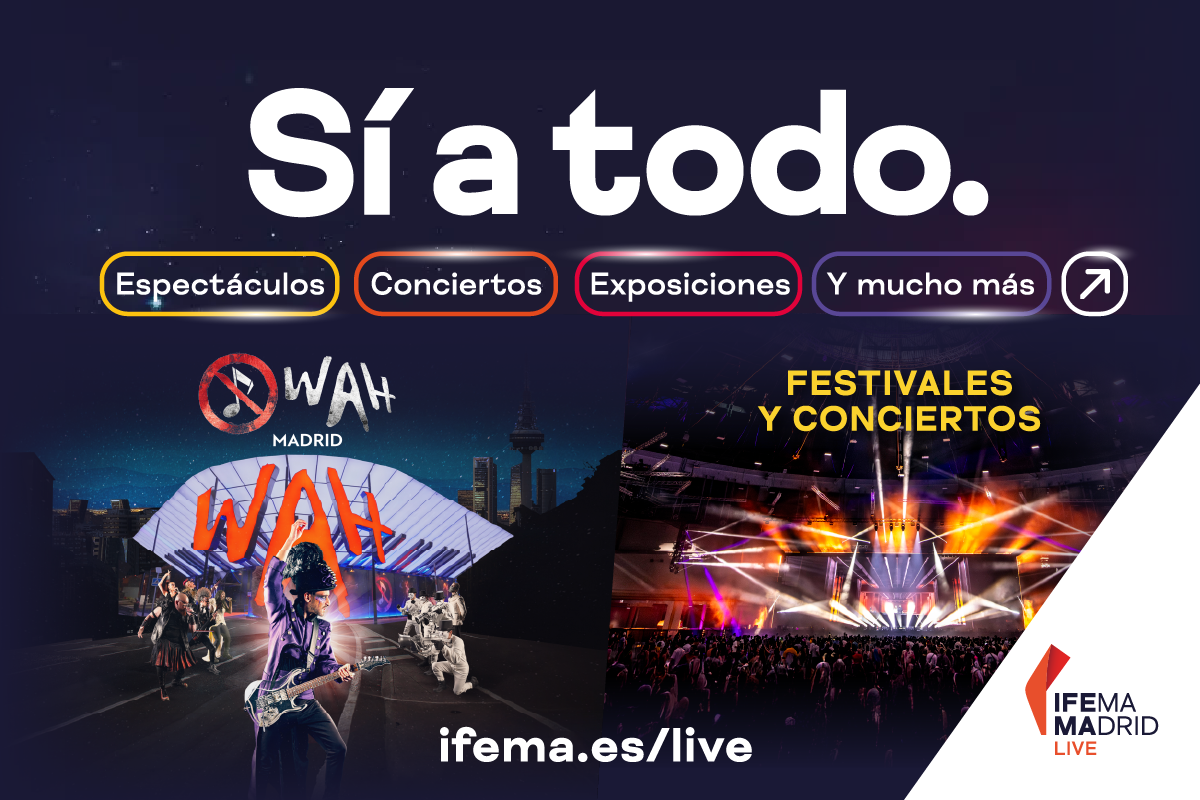 composición de imagenes de los eventos IFEMA MADRID LIVE