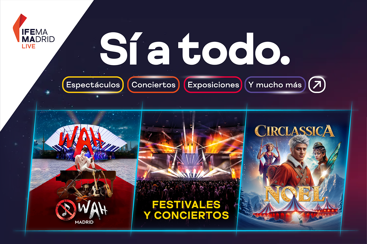 composición de imagenes de los eventos IFEMA MADRID LIVE