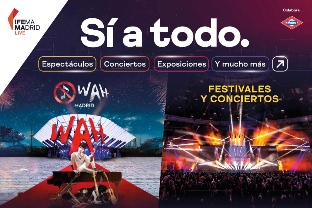 composición de imagenes de los eventos IFEMA MADRID LIVE