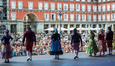 Fiestas de mayo en la Plaza Mayor de Madrid