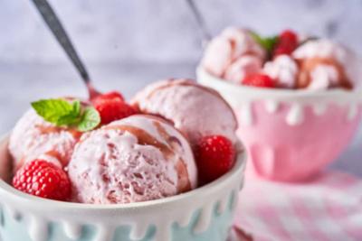 Helado de fresa
