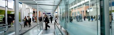 People walking down IFEMA MADRID