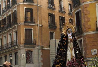 Procesión de La Soledad en Madrid por Semana Santa