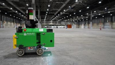 Los robots en uno de los pabellones de IFEMA MADRID.