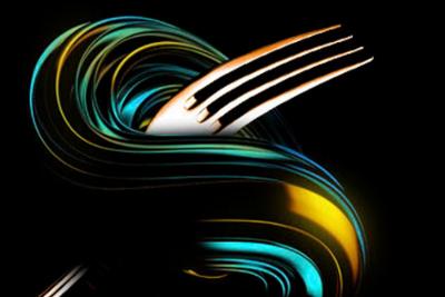 tenedor con colores