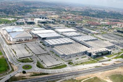 vista aérea de los recintos