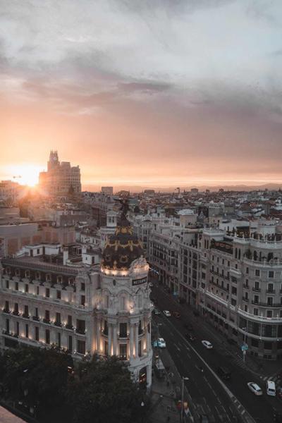 Vista de Madrid desde rooftop