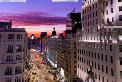 Vistas de la Gran Vía de Madrid