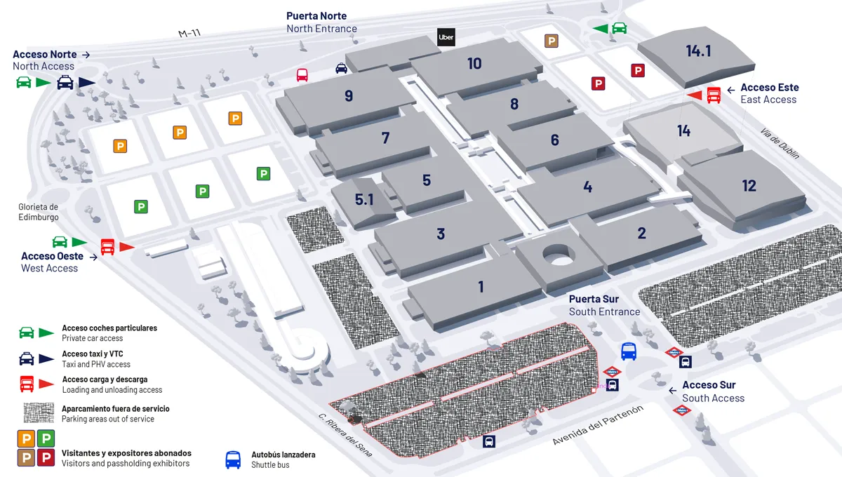 Plano Parking Ifema