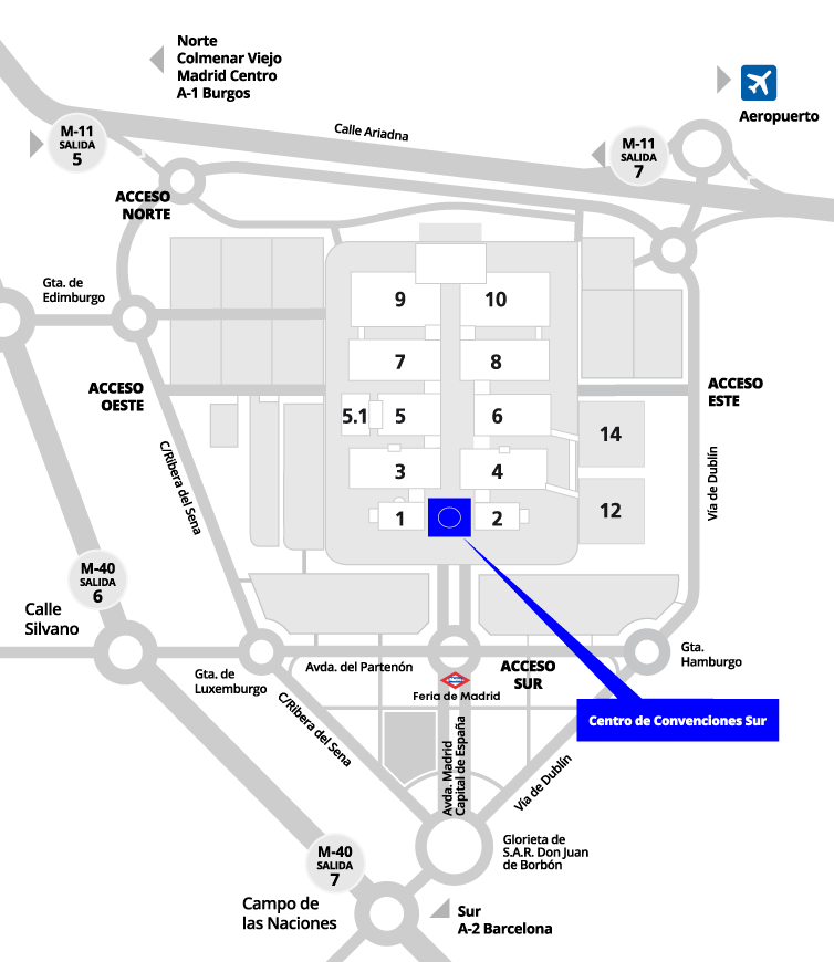 South convention center map