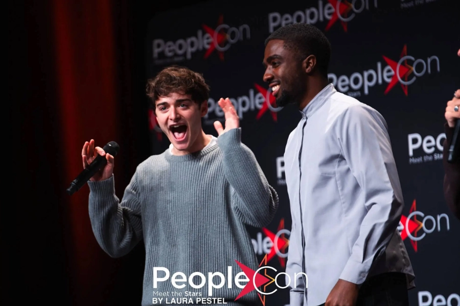 Noah and Caleb at the Stranger Things event