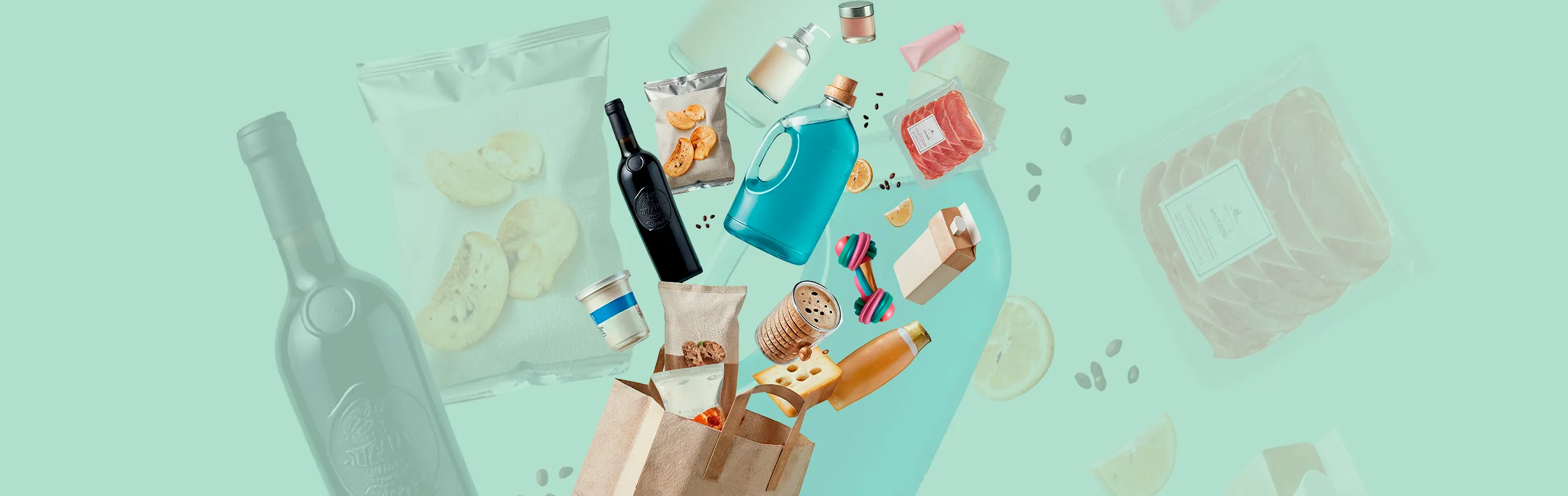 varios productos de supermercado