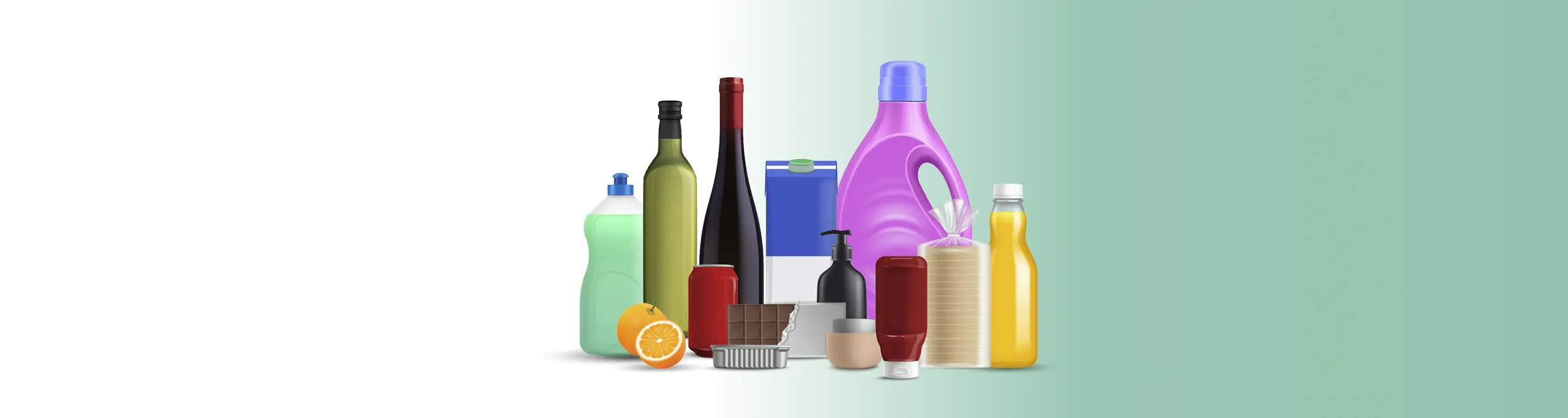 various supermarket products