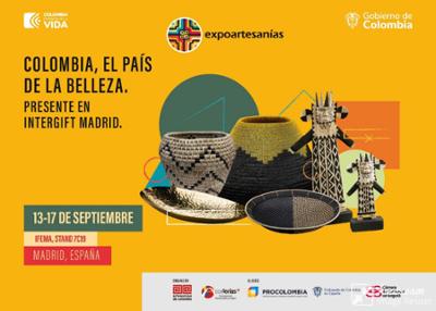 Cartel Artesanía COLOMBIA durante INTERGIFT