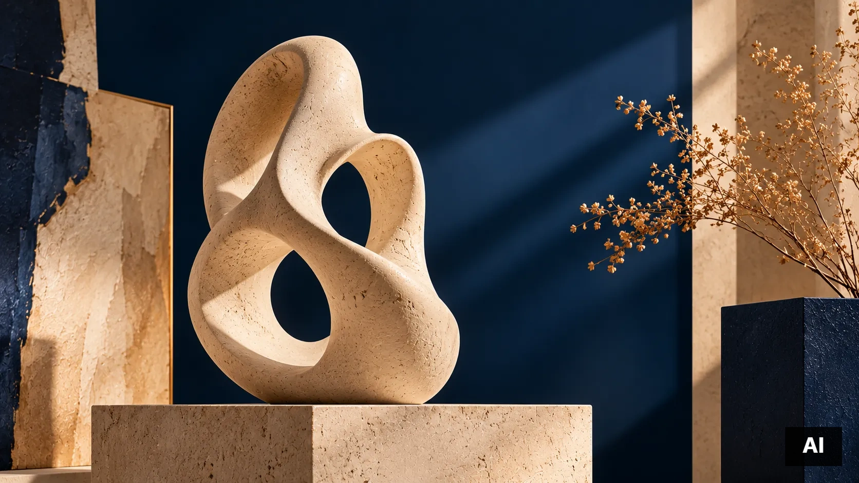 escultura en piedra generada por IA