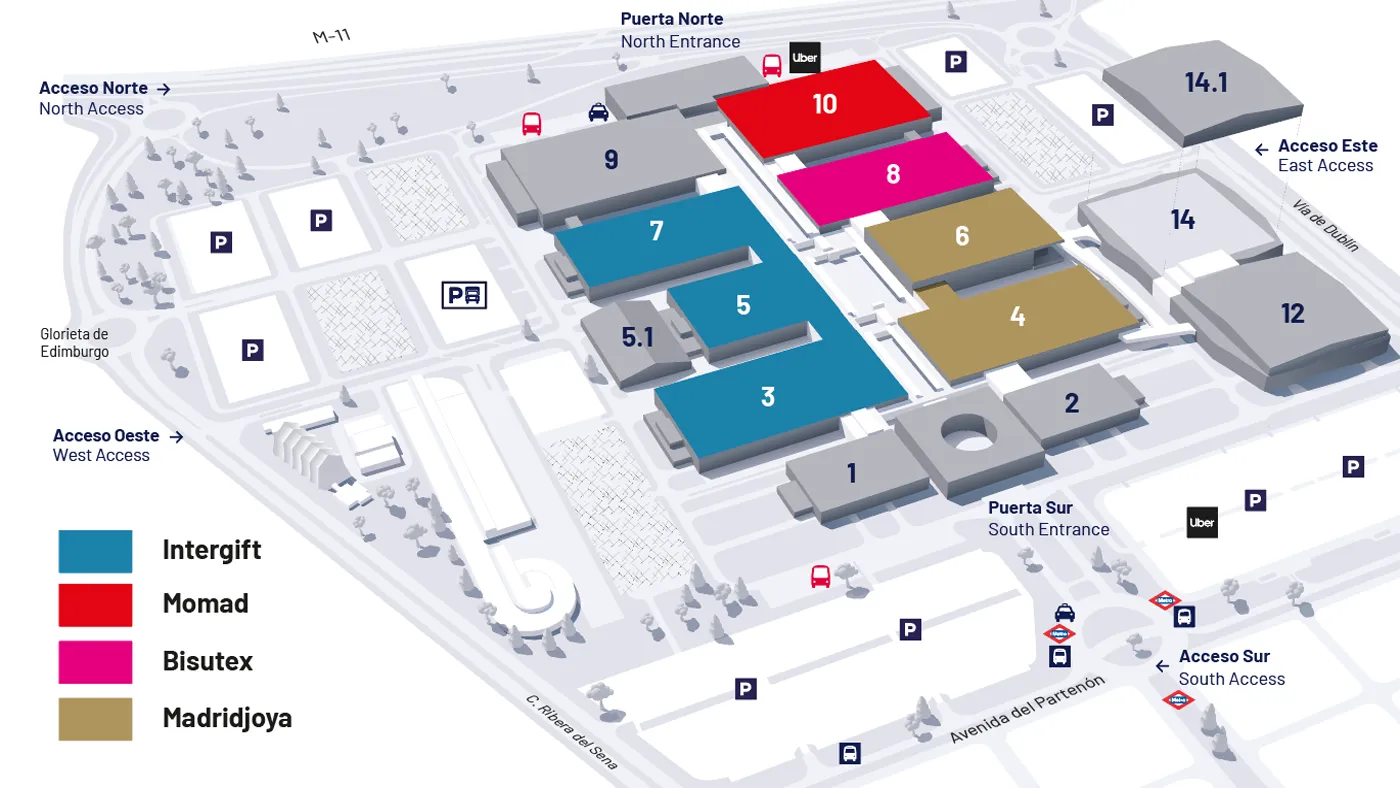 Plano del recinto ferial
