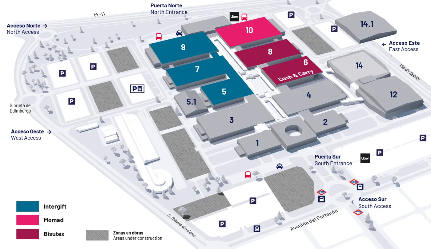 Plano del recinto ferial