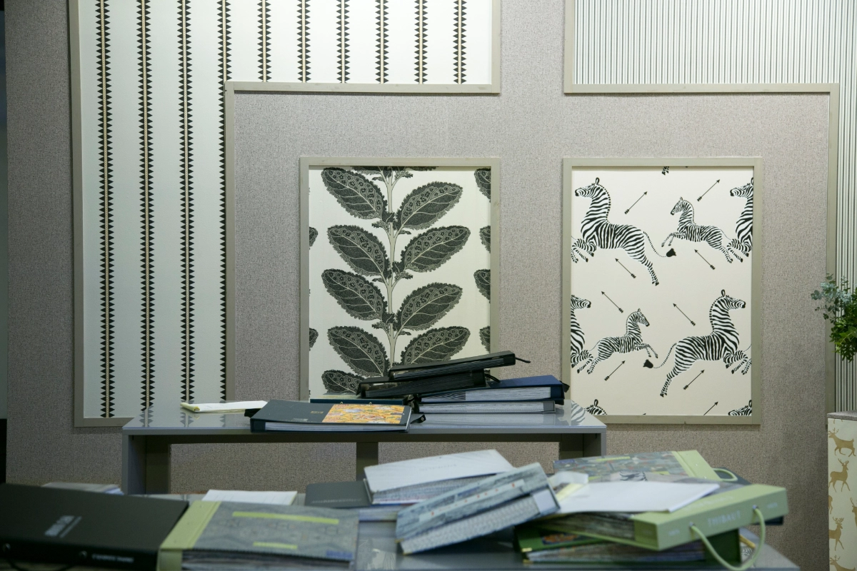 Intergift Textile Publishers’ stand with fabric samples