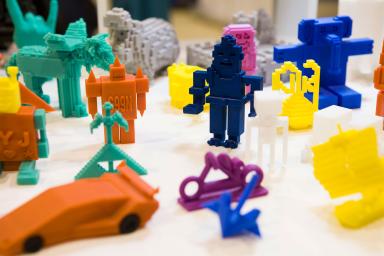 Figures made with a 3d printer