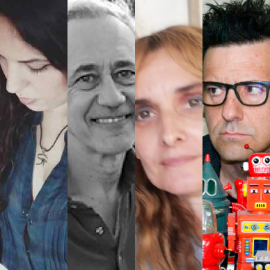 Imagen de cuatro autores: Jessica Silván, Juan Galatas, Marisa Gragera, J. Olloqui