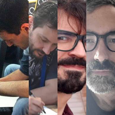 Imagen de cuatro autores:David Enebral, BIT, Juan Samu, Raül Fernández Fonts