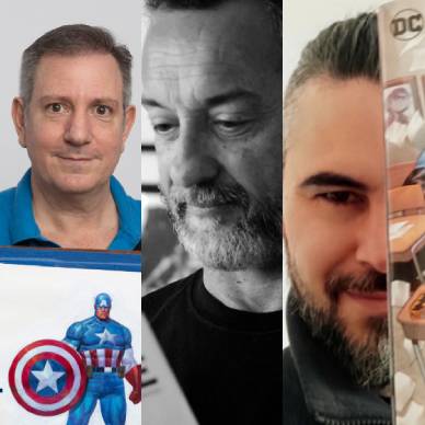 Imagen de tres autores: Ariel Olivetti, Eduardo Risso, Jordi Tarragona