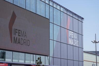 Imagen de parte de la fachada del Edificio de Oficinas de IFEMA MADRID