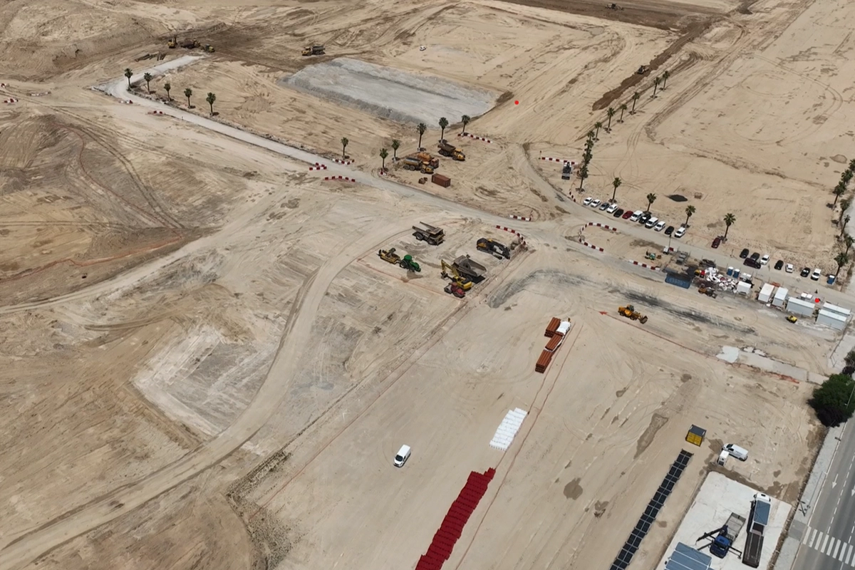 Work on the Valdebebas site in MADRING
