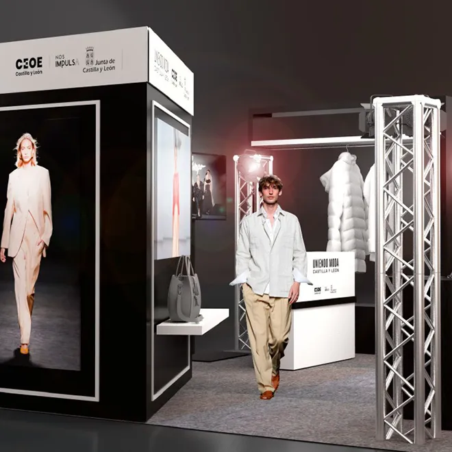 CEOE Castilla y León in Cibelespacio at Mercedes-Benz Fashion Week Madrid.