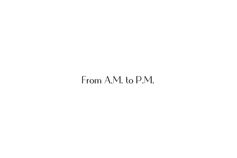 Logo FROM AM TO PM en Mercedes-Benz Fashion Week Madrid