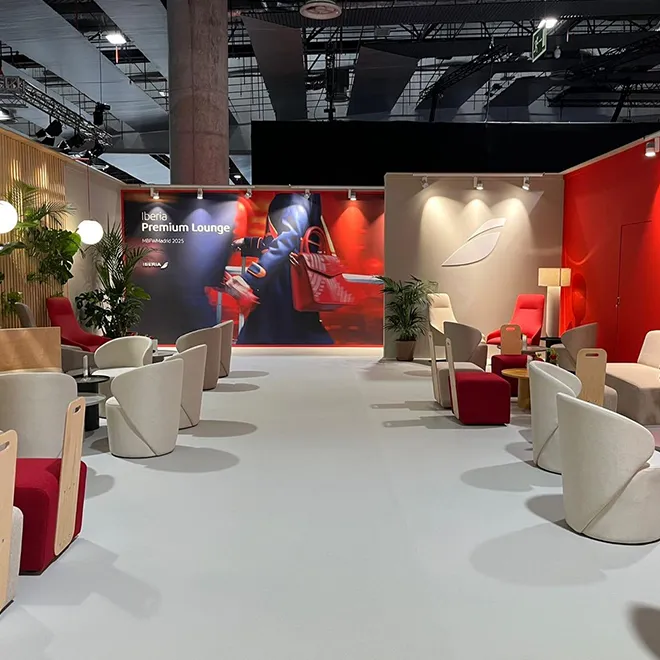 Cibelespacio Iberia stand at Mercedes-Benz Fashion Week Madrid