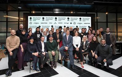 the Asociación de Creadores de Moda de España (ACME) in a photocall