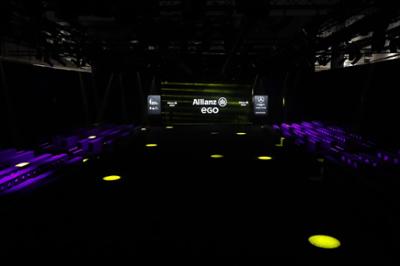a catwalk ready for a fashion show
