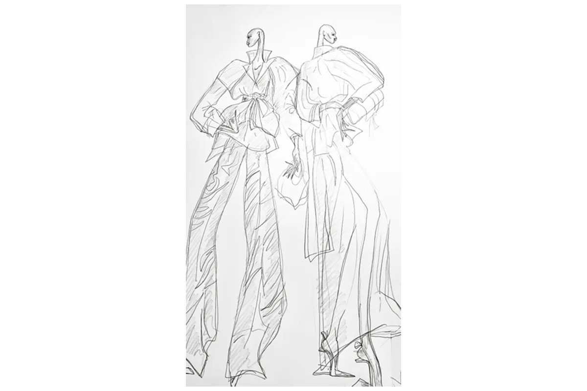 Boceto de Malne en Mercedes-Benz Fashion Week Madrid