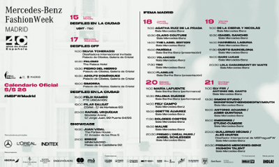 MBFWMadrid 40th Anniversary Calendar