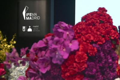 flowers with the image of IFEMA MADRID