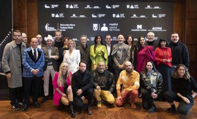 MBFWMadrid Press Conference Family Photo