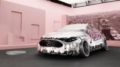 Mercedes Benz exhibe en su stand el nuevo CLA eléctrico