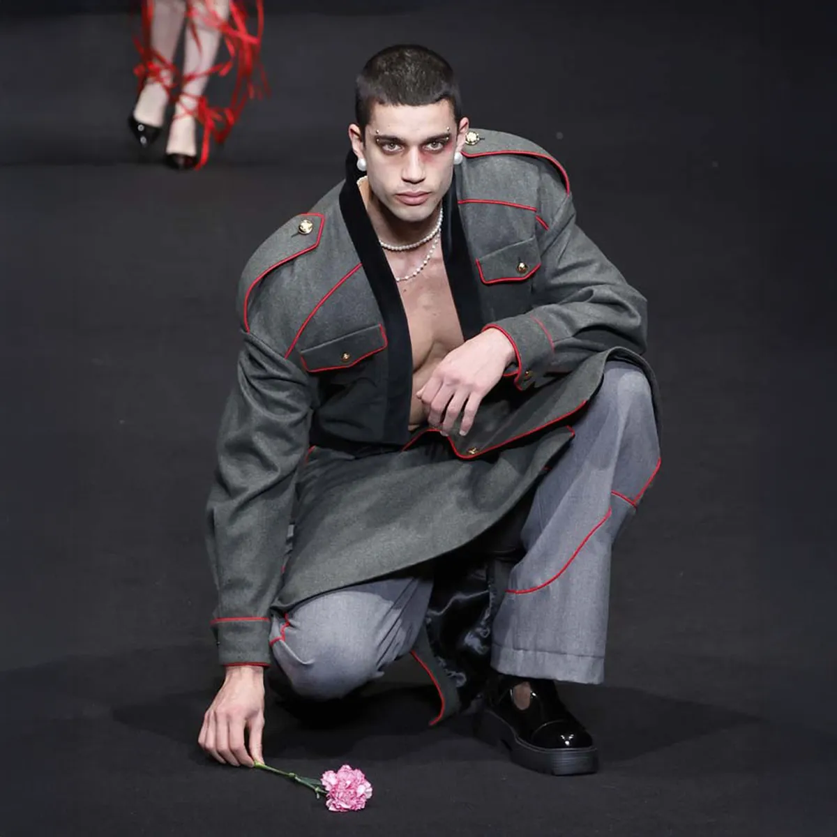 Modelos desfilando en Mercedes-Benz Fashion Week Madrid