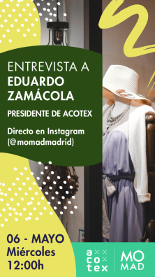 Cartel anuncio entrevista Presidente de ACOTEX