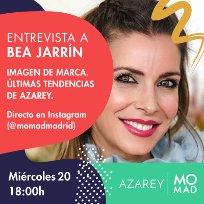 cartel entrevista con Bea Jarrin miercoles 20 mayo a las 18h