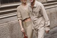 couple in beige clothing