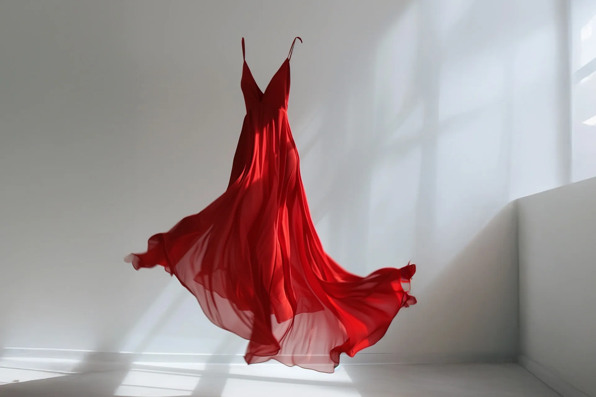 red dress and design lines momad 2026