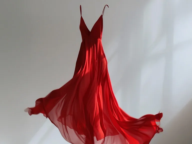 red dress and design lines momad 2026