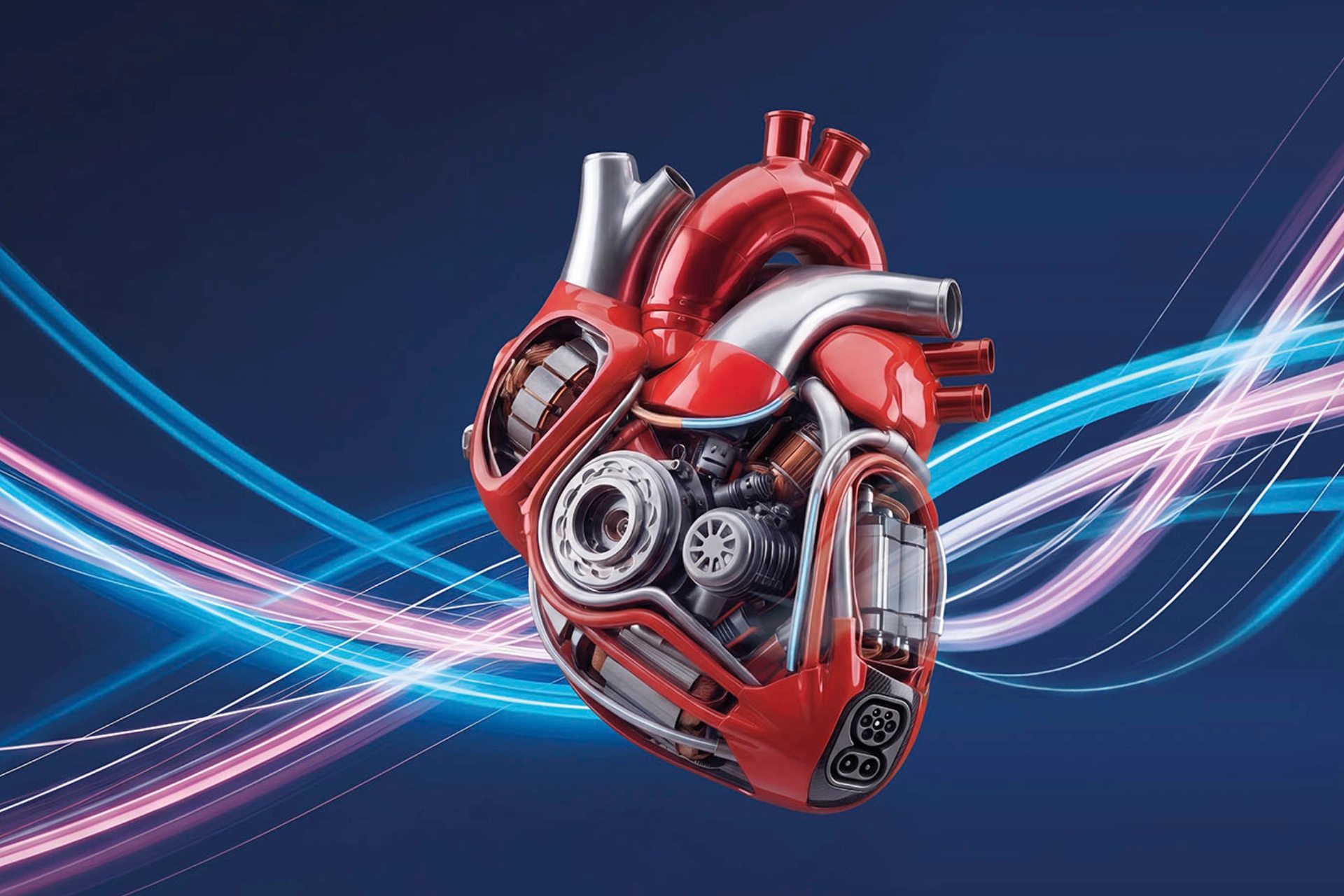 ilustración corazón motorizado motortec 2025